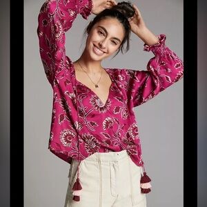 Omika Blouse with Tassels